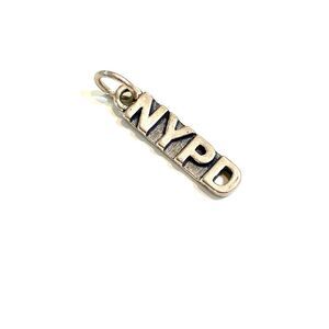 .925 NYPD Sterling Silver Jewelry Charm #law